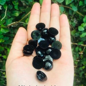 Mắt thú dán đen 14mm
