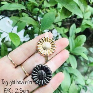 Mác gài hoa cúc trơn ( 2.3cm)