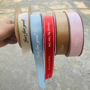 Dây Ruy Băng Lụa Trơn Ruy Băng Satin Cuộn Đẹp Bản 2.5cm, Gói Hoa Buộc Hoa Buộc Quà Làm Nơ