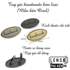 Tag handmade kim loại