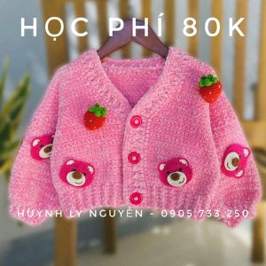 Combo móc áo gấu dâu Huỳnh Ly Nguyễn