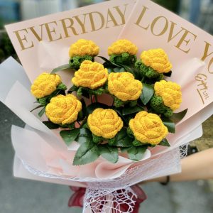 Hoa hồng móc len