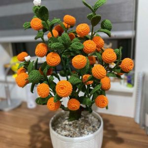 Gốc bonsai làm hoa giả, hoa len, quất,… chưng Tết